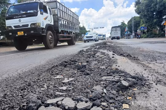 Gia Lai: Tuyến đường nghìn tỷ tiếp tục bị sụt lún, biến dạng, mất an toàn giao thông