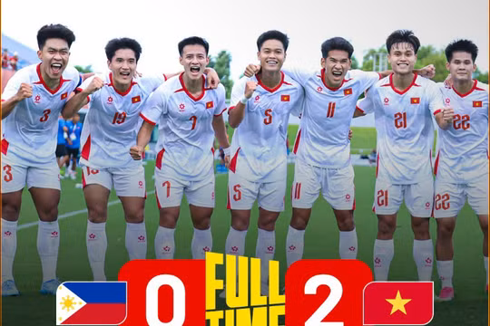 U23 Việt Nam đánh bại U23 Philippines 2-0, rộng cửa vào tứ kết ASIAD 2026
