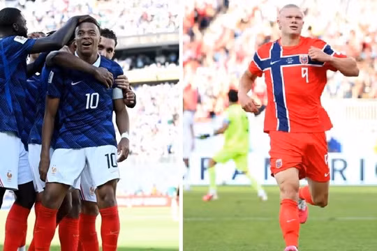 Mbappe và Haaland đồng loạt nổ súng, Pháp và Na Uy cùng đại thắng ngày ra quân 