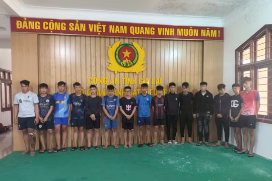 Gia Lai: Tạm giữ 16 thanh, thiếu niên sử dụng hung khí truy đuổi nhau trên nhiều tuyến phố