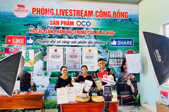 Gia Lai: Xã vùng khó xây dựng phòng livestream cộng đồng