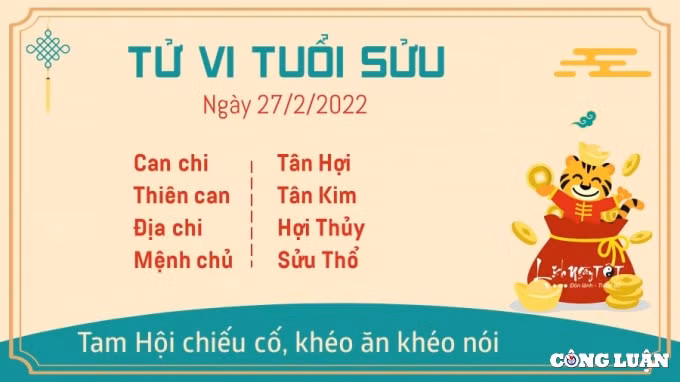 tu vi hom nay 27 2 2022 chu nhat ngay 27 1 am lich cua 12 con giap hinh 2