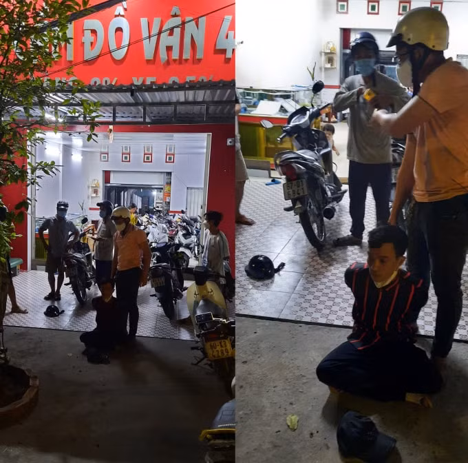 doi tuong trom xe mo to bi bat khi mang hang di cam do hinh 1