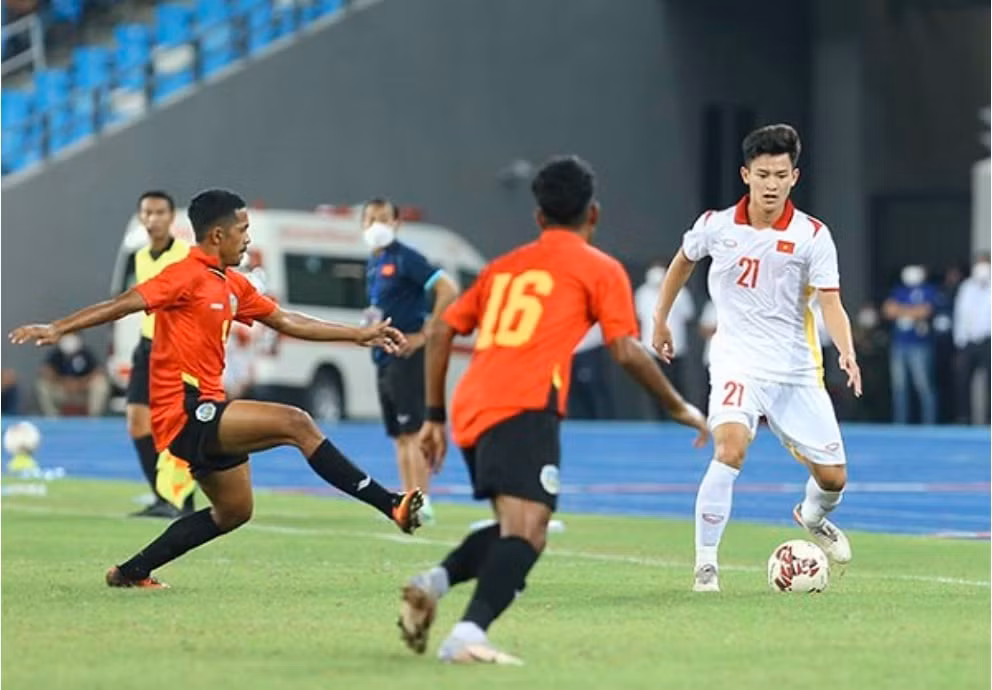 danh bai u23 timo leste u23 viet nam gap thai lan o chung ket u23 dong nam a hinh 1