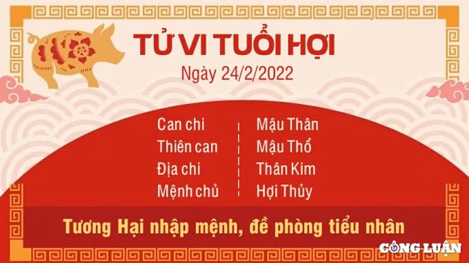 tu vi hom nay 24 2 2022 thu 5 ngay 24 1 am lich cua 12 con giap hinh 12