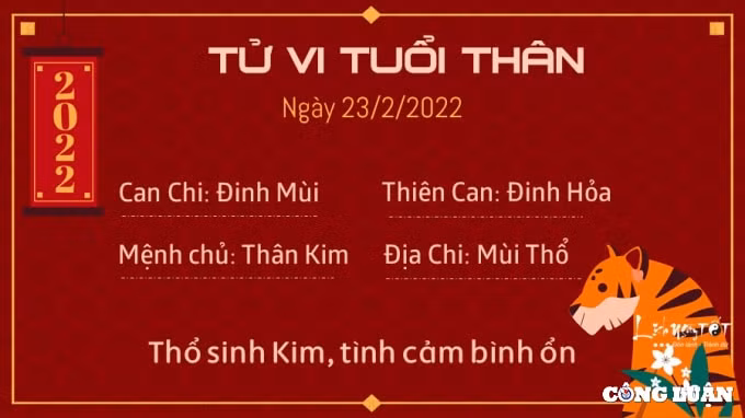 tu vi hom nay 23 2 2022 thu 4 ngay 23 1 am lich cua 12 con giap hinh 9