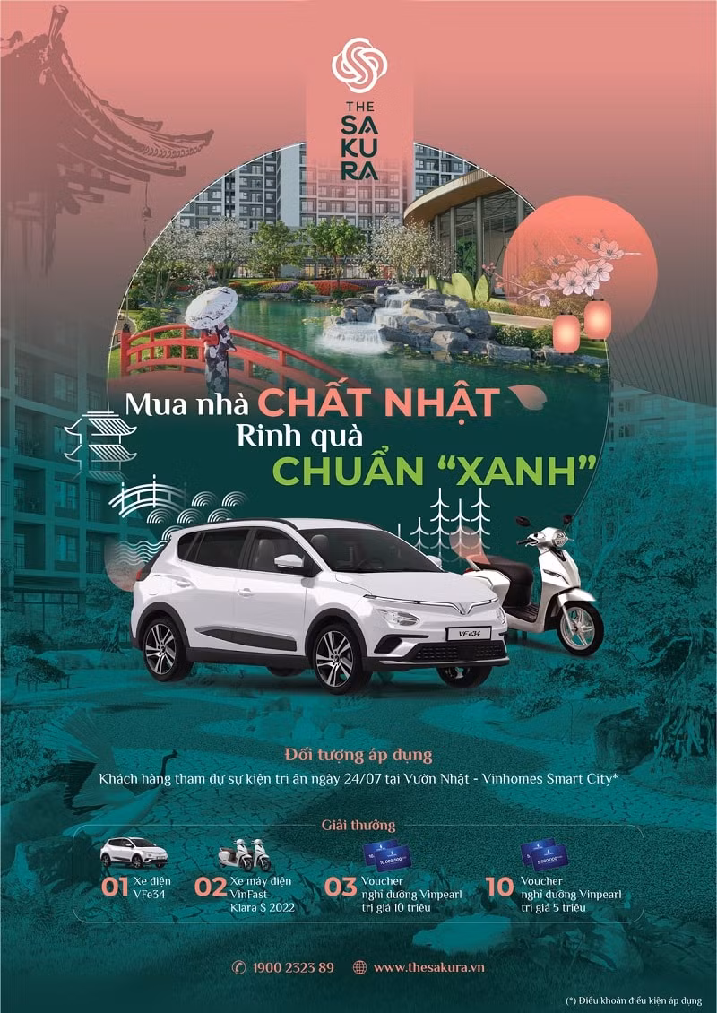 qua tri an khung danh tang khach hang the sakura vinhomes smart city hinh 1
