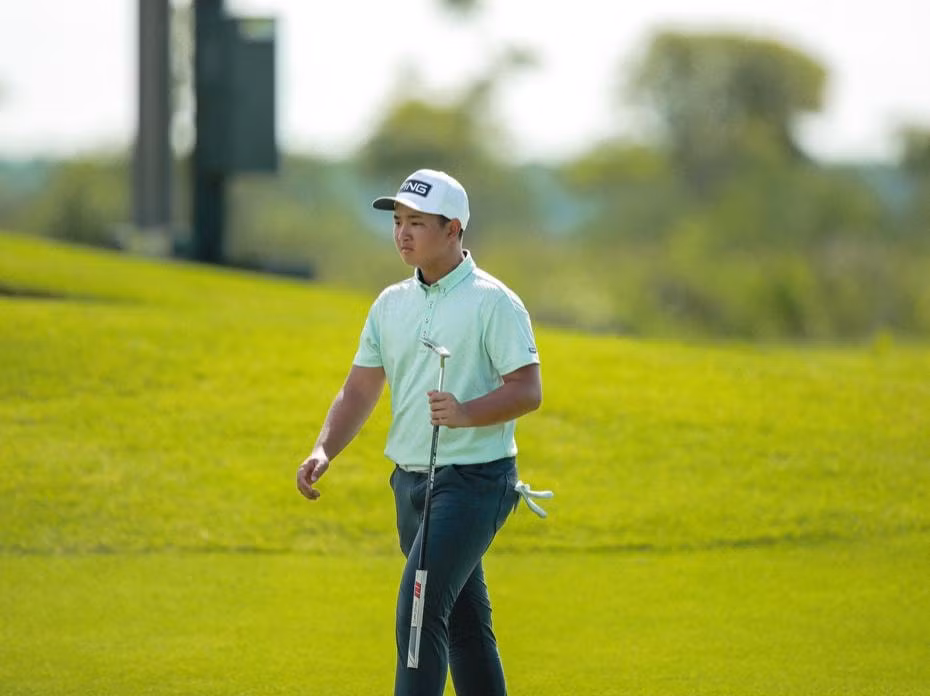 golfer nguyen anh minh the hien ban linh trong ngay dau 2 tai vao 2022 tranh cup t99 hinh 1