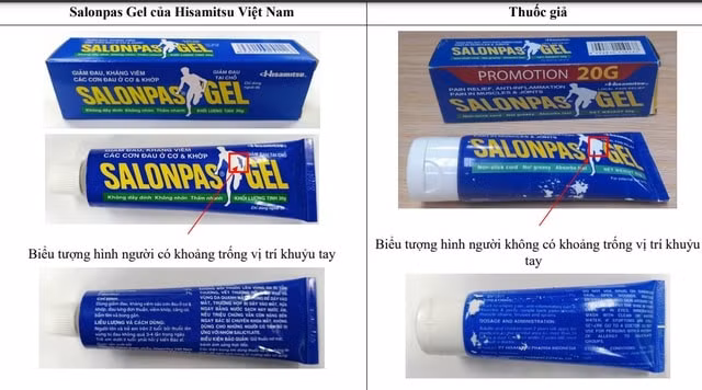 canh bao thuoc salonpas gel gia dang duoc ban tren mang xa hoi hinh 2