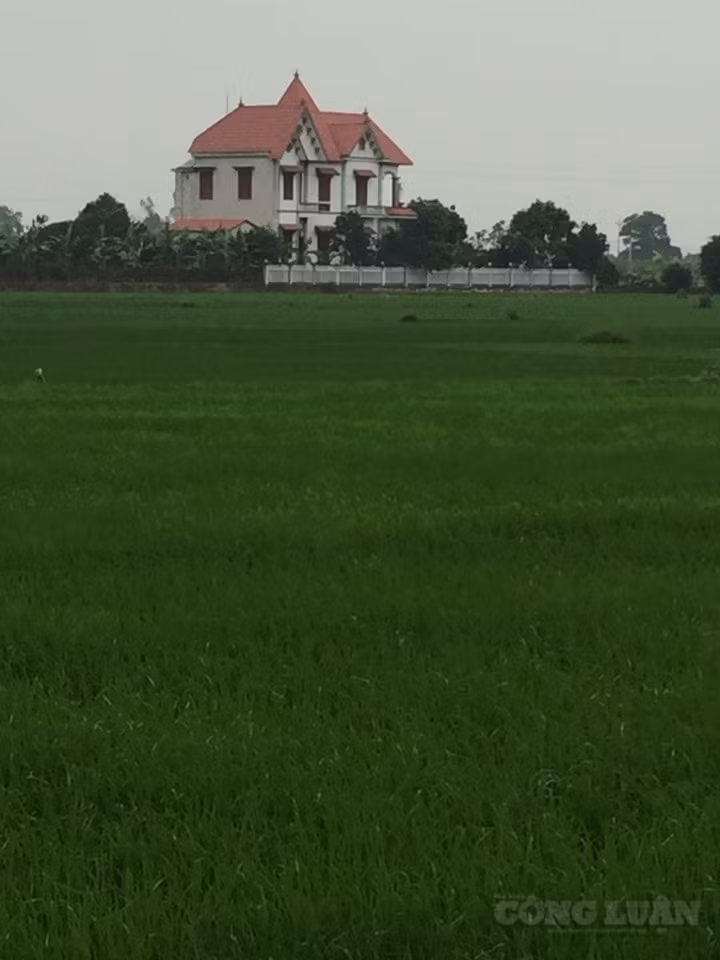 Một công trình xây dựng đồ sộ bị tố xây trên đất nông nghiệp thuộc thôn Lai Tê xã Trung Chính nhiều năm nhưng không bị xử lý