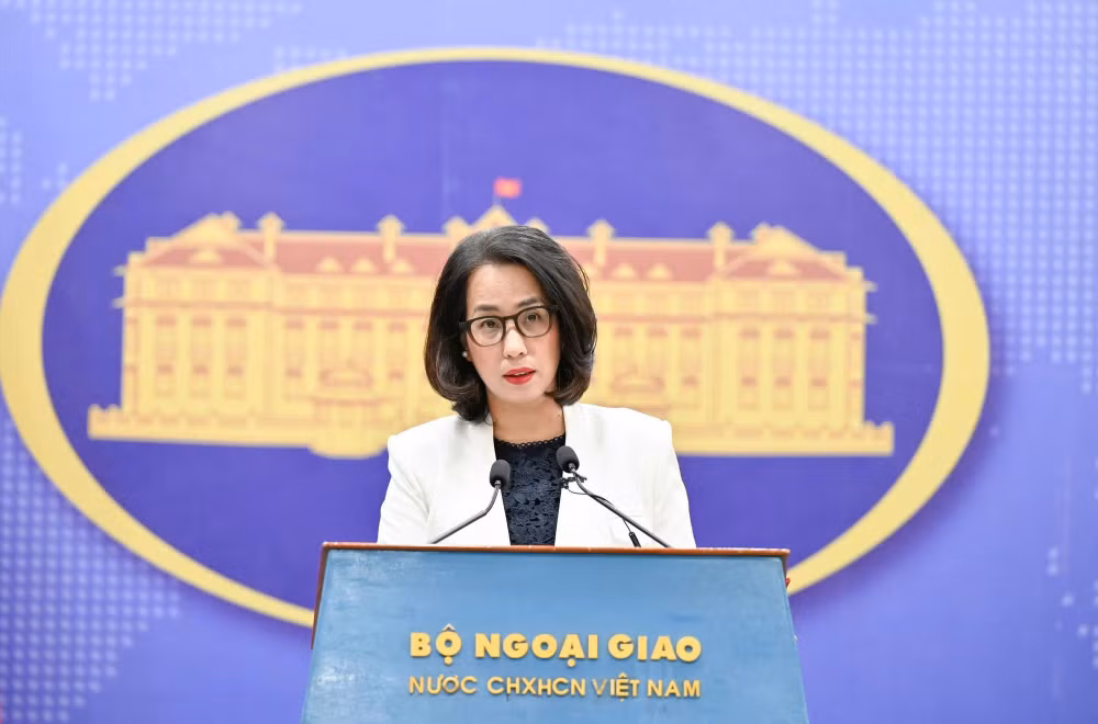Người phát ngôn Bộ Ngoại giao Phạm Thu Hằng. Ảnh: BNG