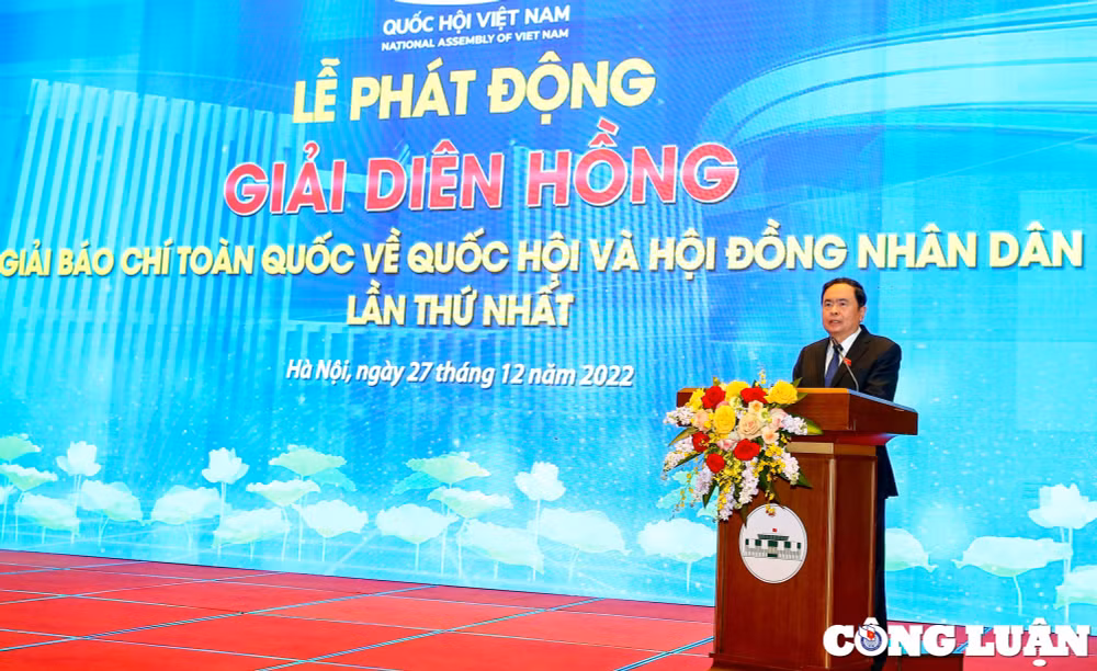 phat dong giai dien hong giai bao chi toan quoc ve quoc hoi va hoi dong nhan dan lan thu nhat hinh 1