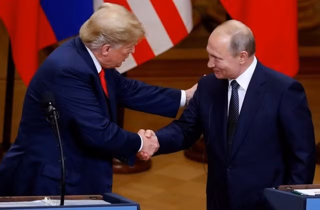 Tổng thống Mỹ Donald Trump và Tổng thống Nga Vladimir Putin. Ảnh: Reuters