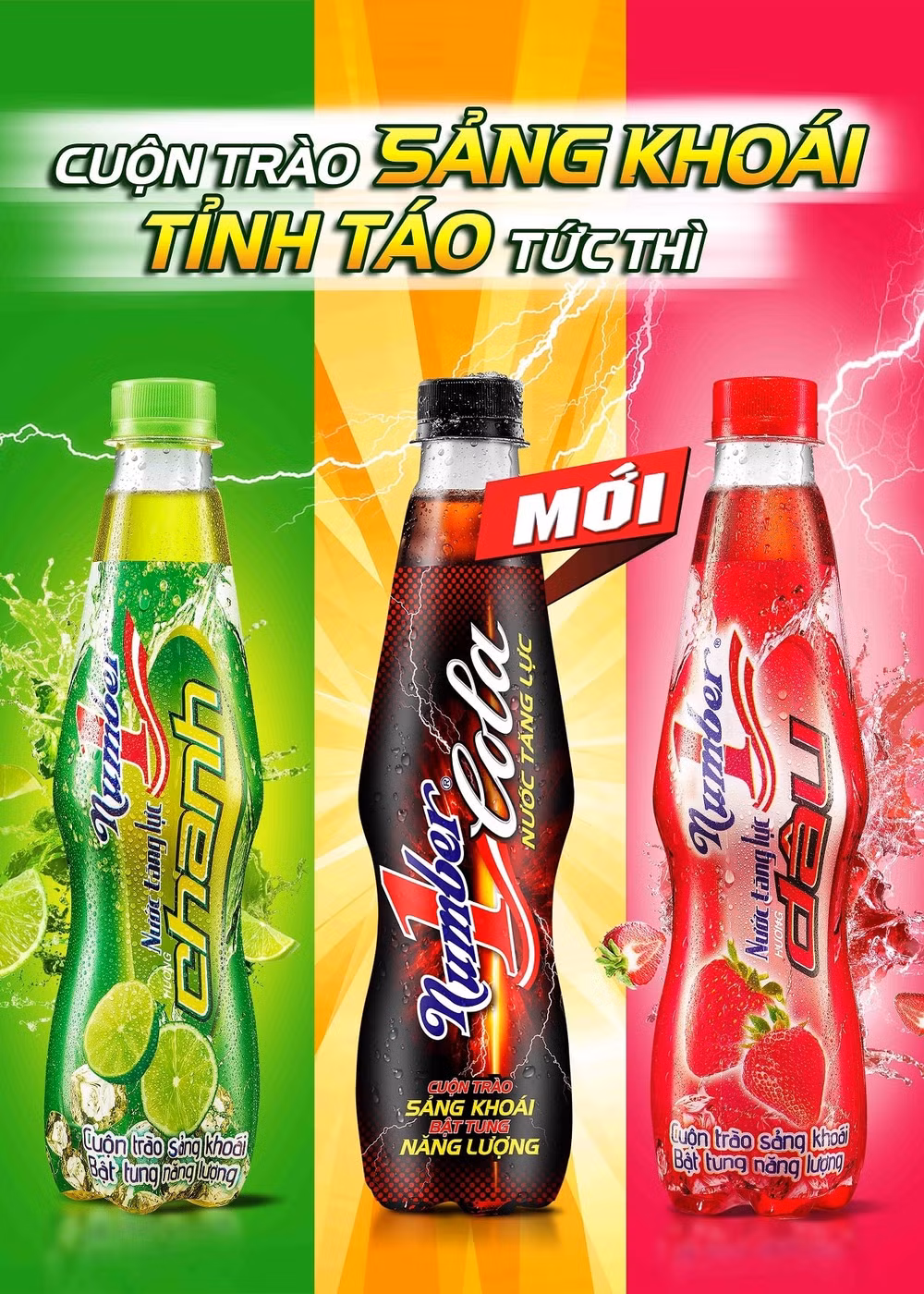 Nước tăng lực Number 1 Cola được nghiên cứu kết hợp từ sản phẩm truyền thống của Tân Hiệp Phát và hương vị Cola đặc trưng.