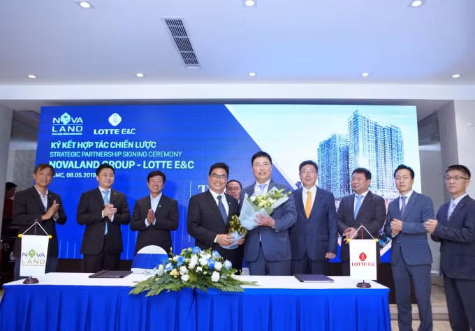 Lotte E&C trở thành Nhà thầu thi công chính cho 3 dự án căn hộ cao cấp do Novaland phát triển