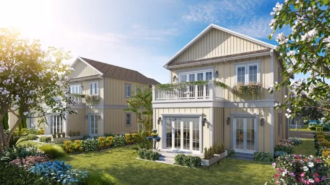 Các sản phẩm đa dạng tại NovaWorld Phan Thiết: nhà phố, biệt thự nghỉ dưỡng, shophouse với tầm nhìn hướng biển đang thu hút giới đầu tư. Ảnh: Novaland