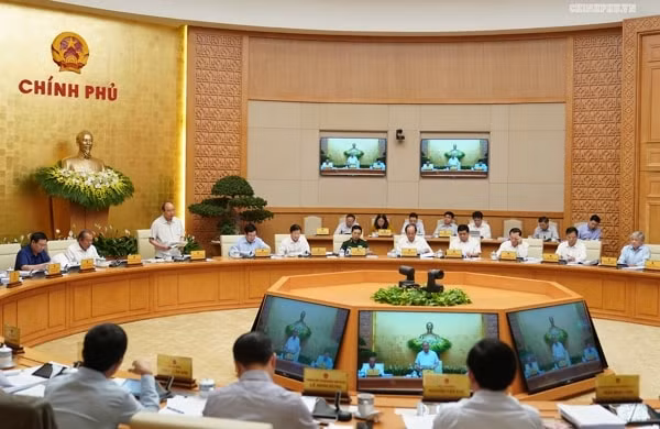 Phiên họp Chính phủ thường kỳ tháng 4/2019. Ảnh: VGP