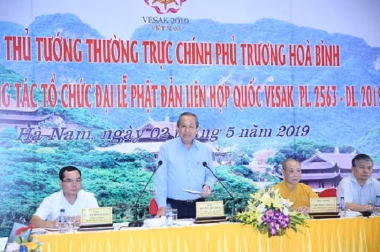 Phó Thủ tướng Thường trực Trương Hòa Bình phát biểu tại buổi làm việc. Ảnh: VGP