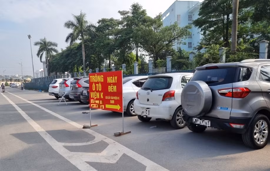 giai quyet tinh trang trong giu xe lon xon tai khu vuc benh vien k tan trieu hinh 1