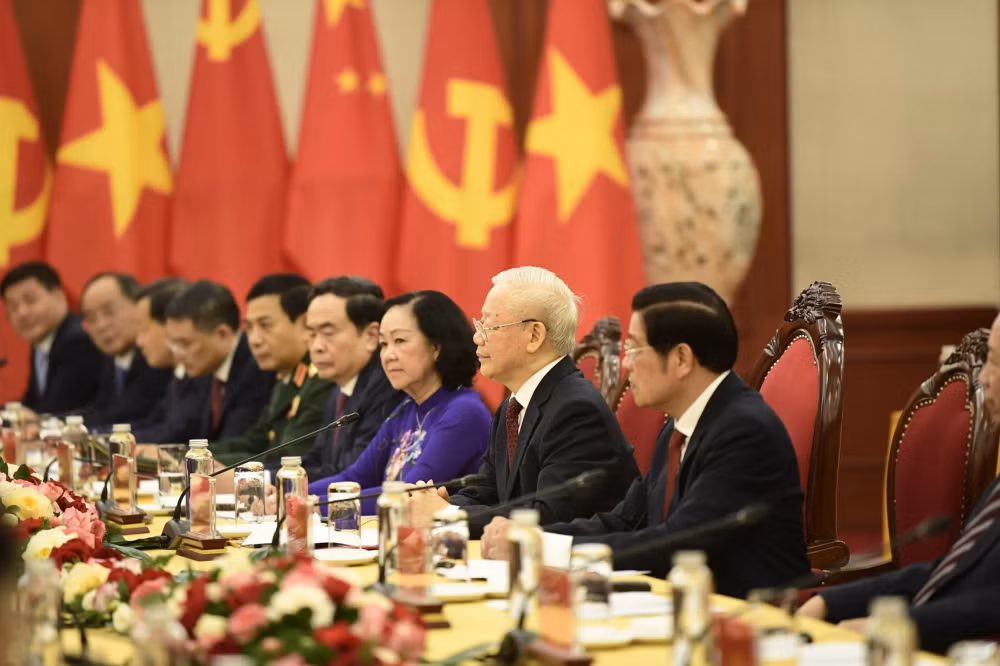 tong bi thu nguyen phu trong chu tri le don hoi dam voi tong bi thu chu tich nuoc trung quoc tap can binh hinh 8