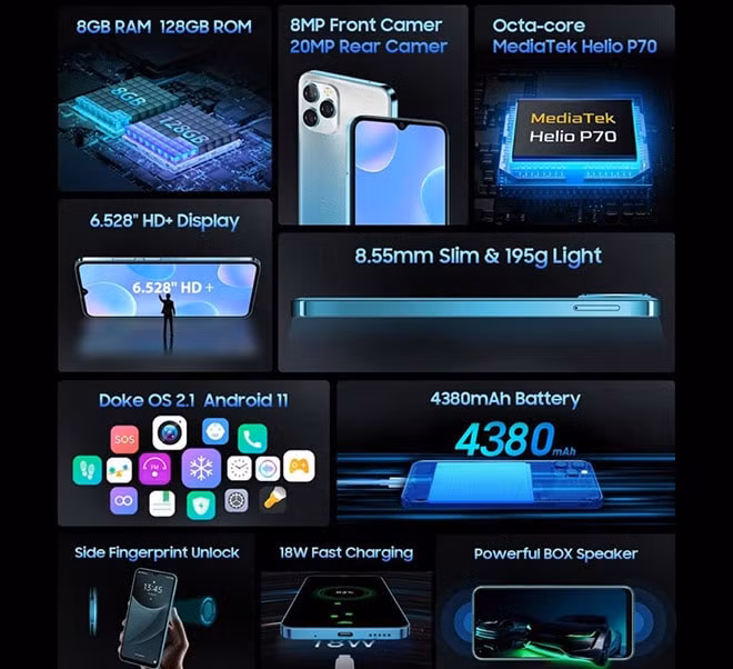 blackview ra mat smartphone co cum camera giong iphone 13 pro gia ban chi 362 trieu dong hinh 3