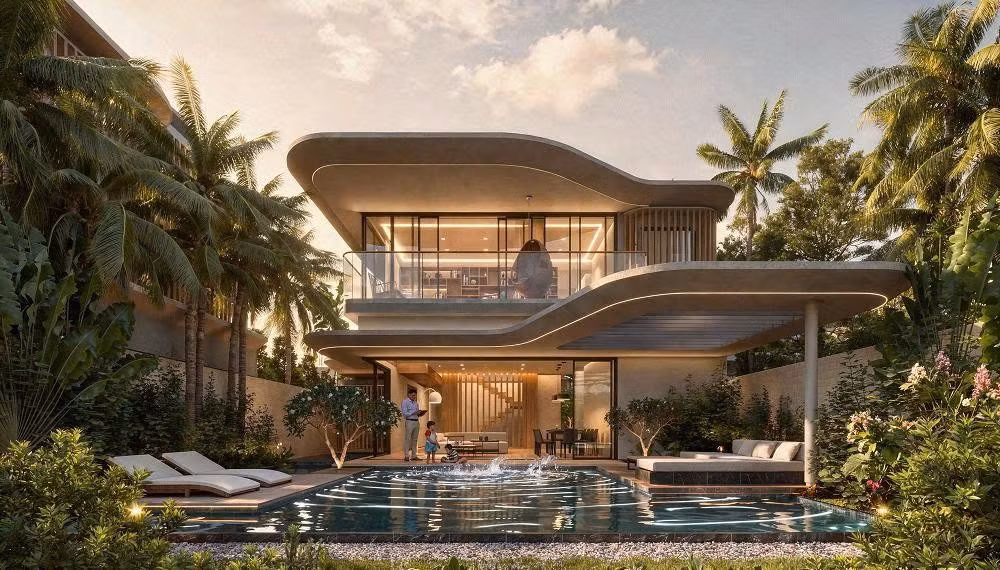 Dòng biệt thự Nghệ Sen tại Mey Retreat Bãi Lữ. (Ảnh: Meygroup)
