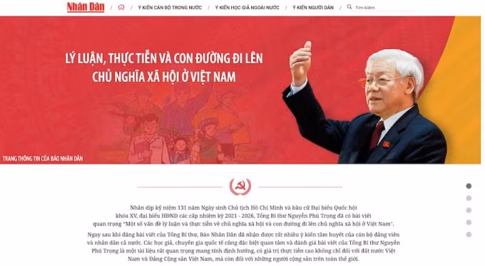 bao nhan dan ra mat trang thong tin dac biet ve bai viet cua tong bi thu nguyen phu trong hinh 1