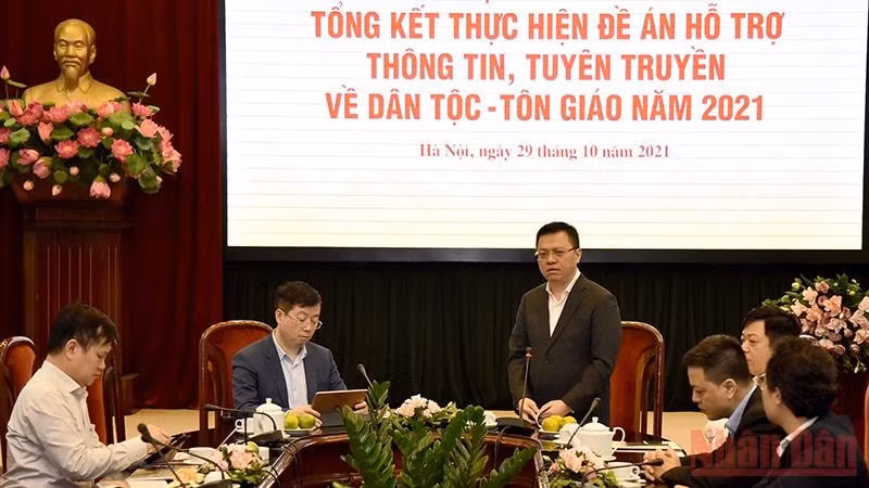 bao nhan dan tong ket cong tac thong tin tuyen truyen ve dan toc ton giao nam 2021 hinh 1