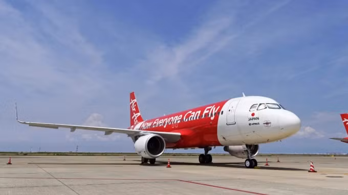 Một chiếc máy bay của AirAsia Japan tại sân bay Chubu ở miền trung Nhật Bản. Ảnh: AirAsia Japan