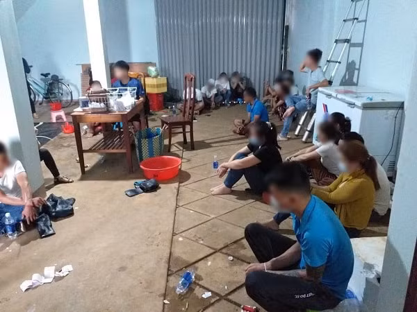 Hiện trường vụ đánh bạc