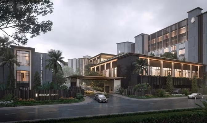 Phối cảnh dự án InterContinental Residences Halong Bay.