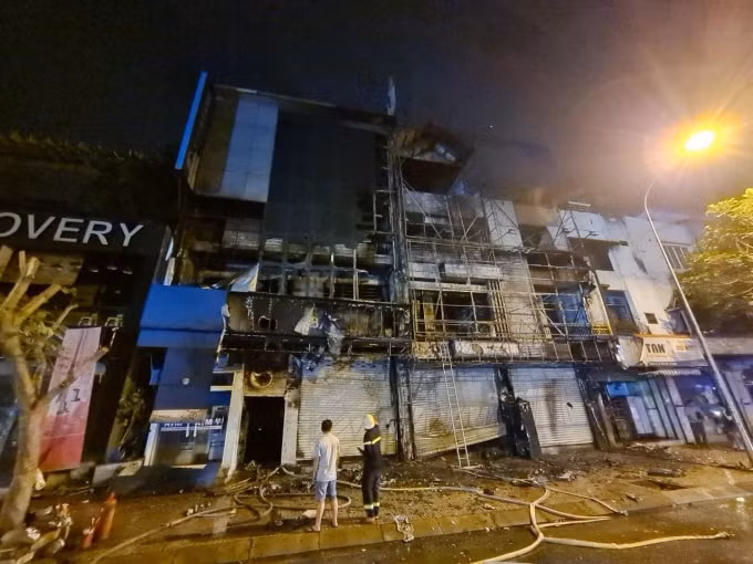 Hiện trường vụ cháy. Ảnh: TL.