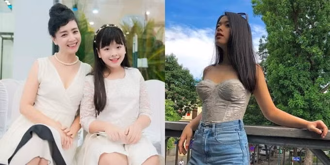 Hồng Khanh mũm mĩm đáng yêu ngày nào giờ đã ra dáng thiếu nữ. Ảnh: FB Hồng Khanh