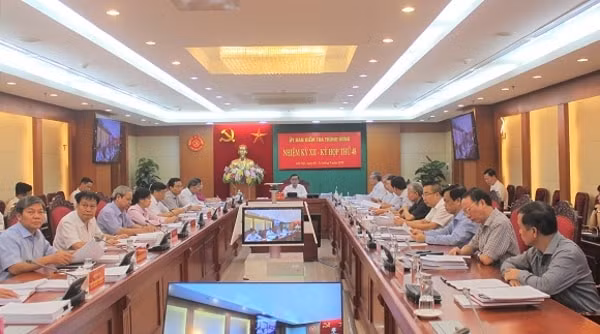 Ủy ban Kiểm tra Trung ương họp kỳ 48. Ảnh: UBKT Trung ương