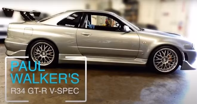 Mẫu xe Nissan Skyline GT-4 V-Spec của cố diễn viên Paul Walker. Ảnh: Motorauthority