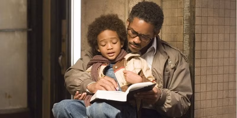 Tạo hình của Will Smith trong vai diễn Chris Gardner giúp anh nhận đề cử Oscar danh giá