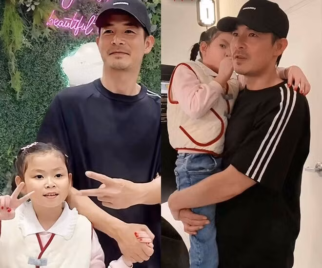 Quách Ngọc Ngoan bồng bế ái nữ Sumi.