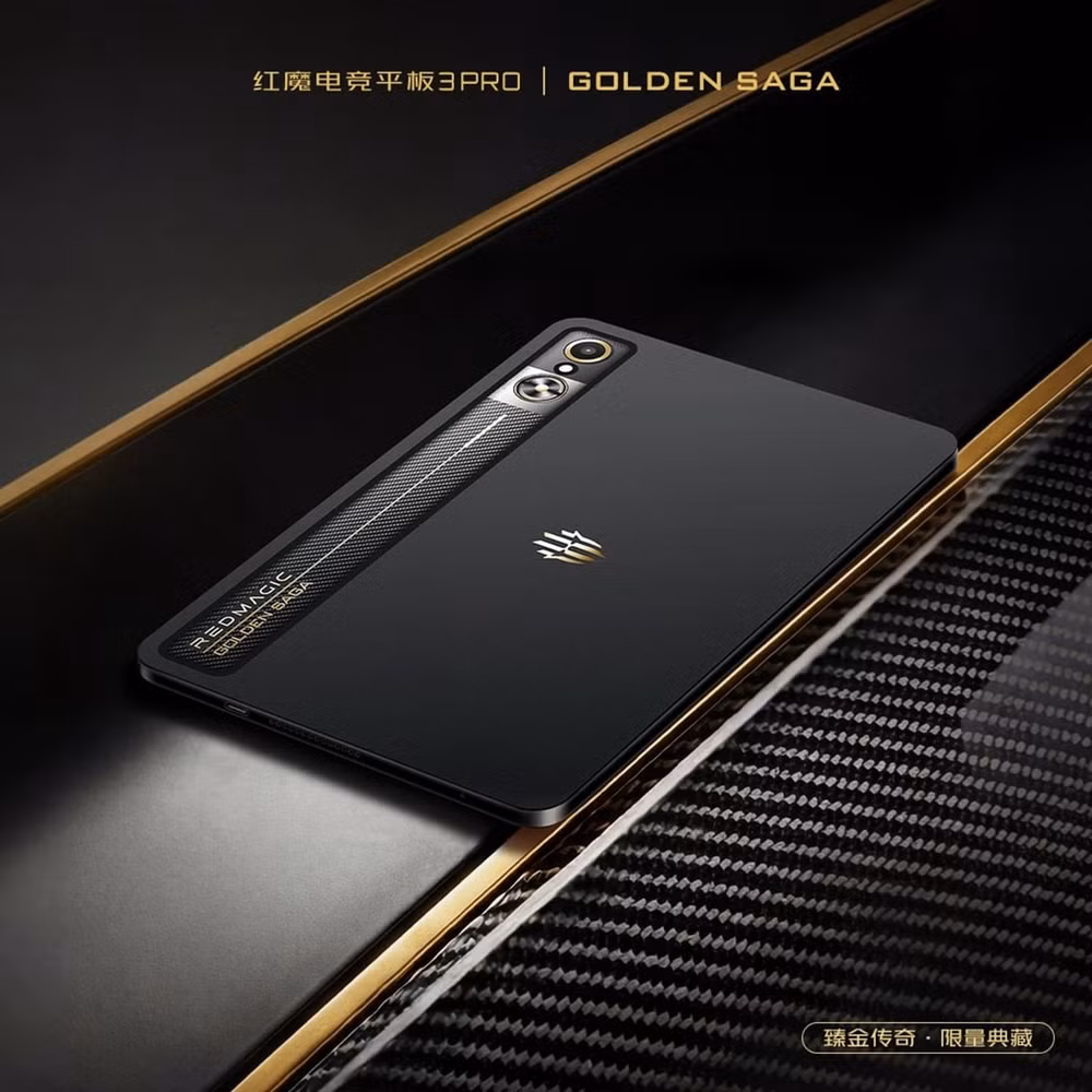 Red Magic Gaming Tablet 3 Pro Golden Saga có thiết kế ấn tượng