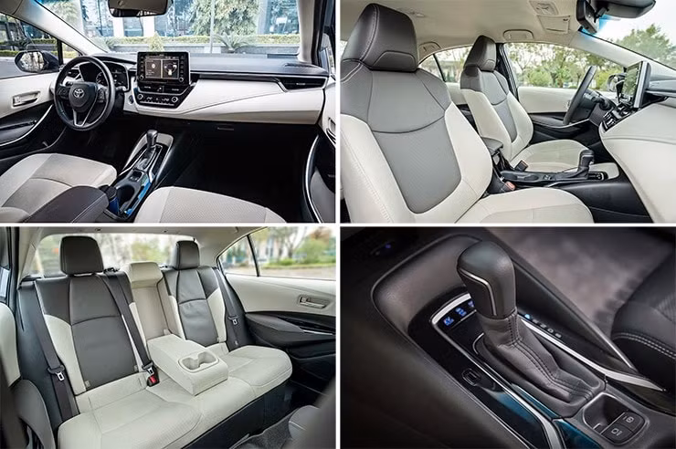 Nội thất hiện đại của Toyota Corolla Altis