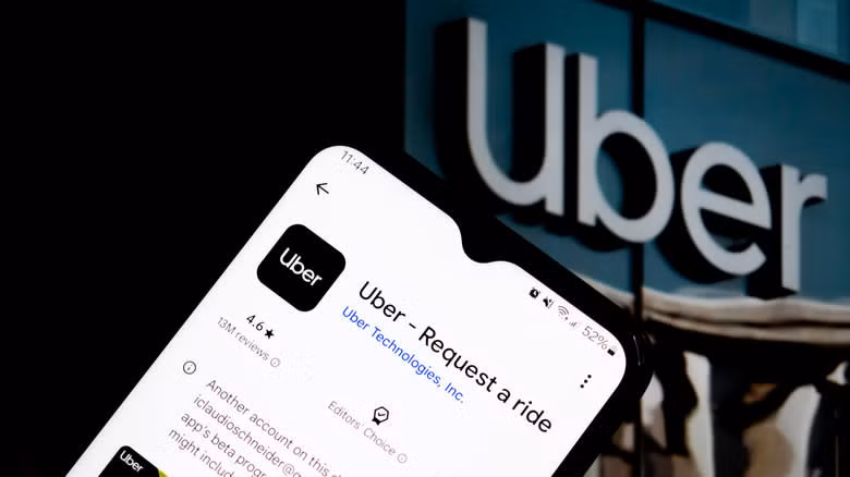 Ứng dụng Uber. Ảnh: Shutterstock