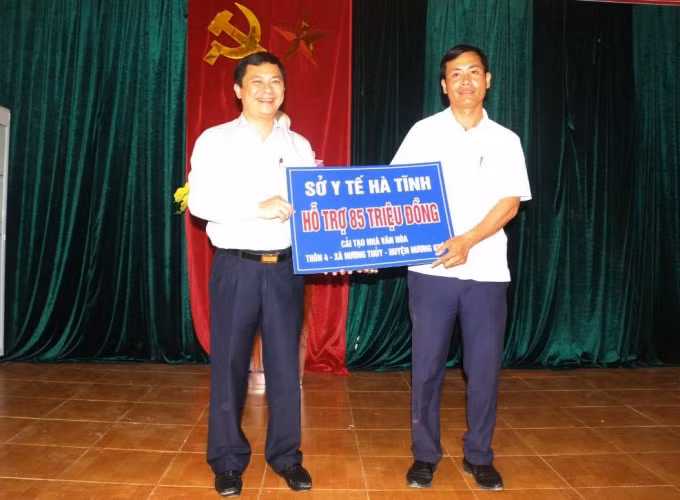 Sở Y tế Hà Tĩnh hỗ trợ 85 triệu đồng cải tạo, nâng cấp nhà Văn hóa thôn 4