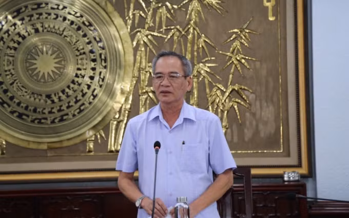 Ông Lữ Văn Hùng, Bí thư Tỉnh ủy Bạc Liêu phát biểu tại buổi làm việc với Đoàn kiểm tra Trung ương.