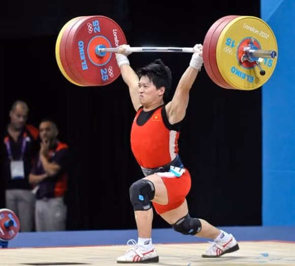 Hình ảnh VĐV Trần Lê Quốc Toàn tại Olympic London 2012. Ảnh: TL