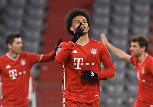 Leroy Sane góp công 1 bàn thắng cho Bayern. Ảnh: bongda24h.vn