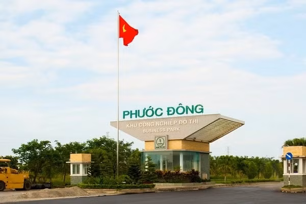 Cổ phần Đầu tư Sài Gòn VRG hiện đang cho thuê hạ tầng Khu công nghiệp Phước Đông, diện tích 2190ha