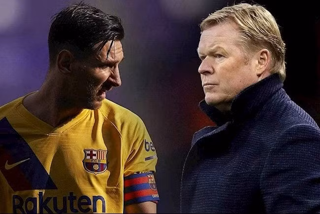 HLV Koeman chia sẻ về tương lai Messi. Ảnh: TL