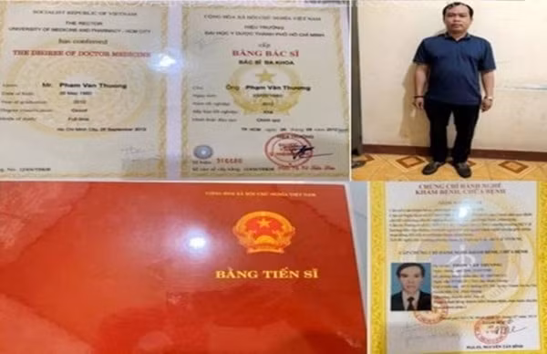 Phạm Văn Thương và các bằng cấp giả