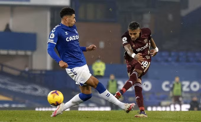 Cầu thủ Raphinha có pha ghi bàn đẹp mắt vào lưới Everton. Ảnh: bongdaplus.vn